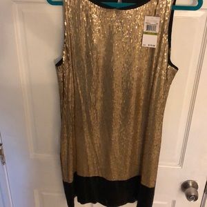 Michael by Michael Kors Gold Mini Dress